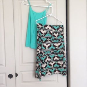 Maxi Skirt / Dress w/ Nikibiki Tank